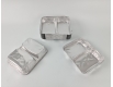 Контейнер из пищевой алюминиевой фольги прямоугольный двухсекционный   520/320мл SPM2L 100шт в упаковки (1 пачка)