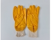 Хозяйственные перчатки Залитая Нитрил жёлтый №10 "Intertool" (12 пар)