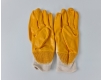 Хозяйственные перчатки Залитая Нитрил жёлтый №8 "Intertool" (12 пар)