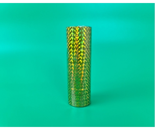 Скотч декоративный лазерный золото 12мм Х 20м (1 пачка)