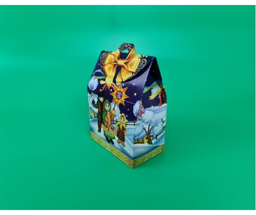 Новогодняя коробка для конфет №263 (400гр) З Різдвом Христовим! (25 шт)