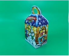 Праздничная упаковка  для новогодних подарков (700грм) Снеговик №216с (1 шт)