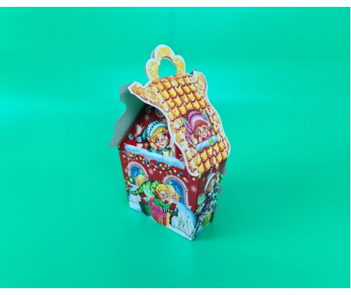 Коробка под конфеты  (500грм) Домик фей №246с (1 шт)