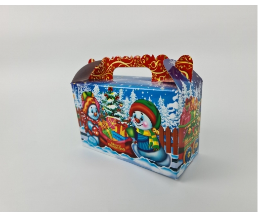 Новогодние коробки для конфет № 201 (800-1000гр) Marry Christmas (25 шт)
