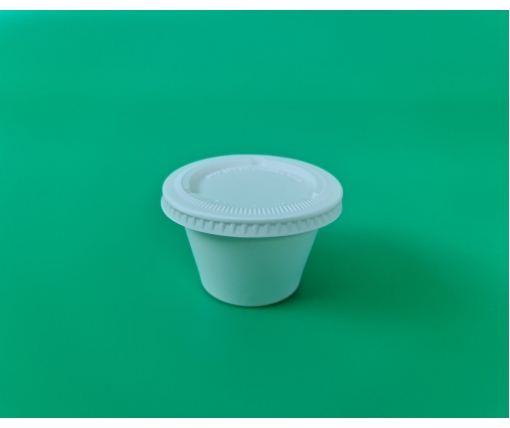 Крышка биоразлагаемая для стакана (соусника) 110 мл (кукурузный крахмал) (50 шт)