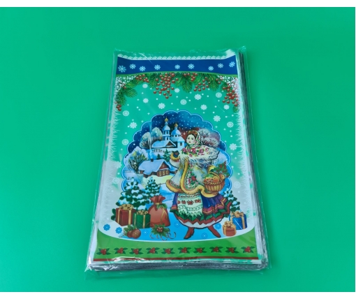 Упаковка новогодняя для конфет и подарков (25*40) №40 Н.Г. Украиночка (100 шт)