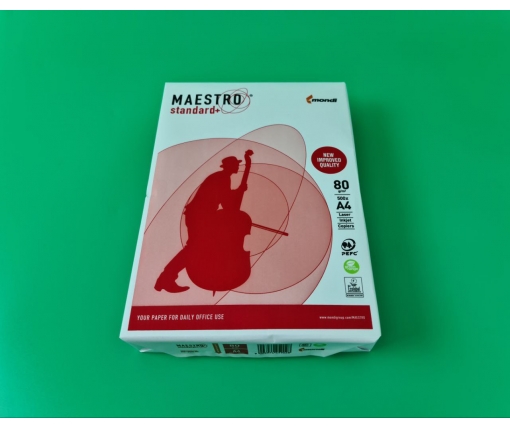 Бумага для принтера А4  500листов MAESTRO standard+ (1 пачка)