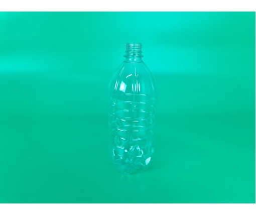 Пластиковая бутылка  ПЭТ 1,0 л, прозрачная с крышкой СБ (100 шт)