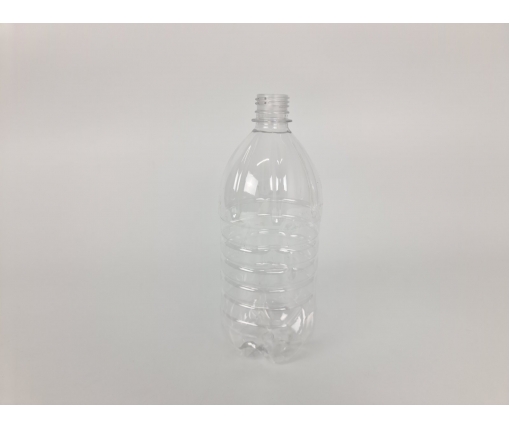 Пластиковая бутылка  ПЭТ 1,0 л, прозрачная с крышкой СБ (100 шт)