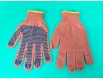 Хозяйственные перчатки плотные 10кл/3н оранжевая с пвх покрытием Польша (10 пар)