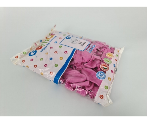 Воздушные шарики 12" (30 см) пастель розовый 100 шт Gemar (1 пачка)