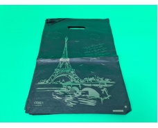 Пакеты с вырубной ручкой (28*42)"Париж чёрный" ХВГ (50 шт)