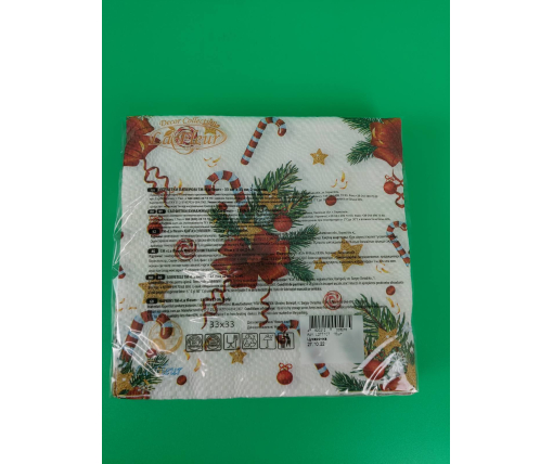 Новогодняя салфетка (ЗЗхЗЗ, 16шт)  La Fleur "Конфетка" (1 пачка)