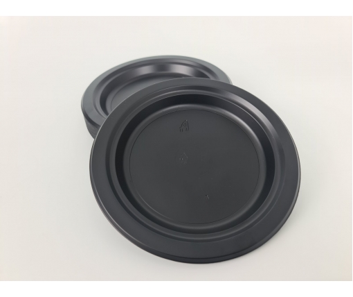 Тарелка одноразовая пластиковая 176ммl Черная (50 шт)