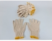 Хозяйственные перчатки плотные Х/Б  белые Китай (10 пар)