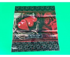 Пакет-сумка 40х45 з пластиковою ручкою  "Сердечки и розы" без ручки (10 шт)