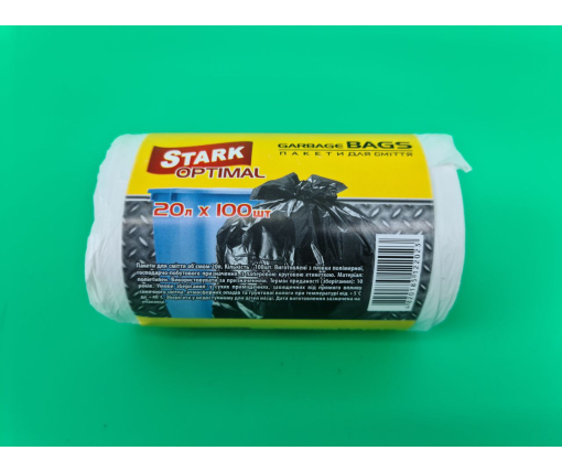 Мусорный пакет 20л (100шт LD) Stark Optimal (1 рул)