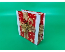 Пакет бумажный подарочный квадратный 23*24*10(артKV-211) (12 шт)