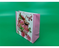 Пакет бумажный подарочный квадратный 23*24*10(артKV-073) (12 шт)