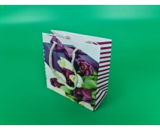 Пакет бумажный подарочный квадратный 23*24*10(артKV-080) (12 шт)