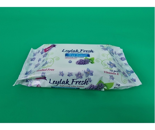 ᐉ Влажная салфетка 72 шт без клапана "Leylak Fresh" (1 пачка)