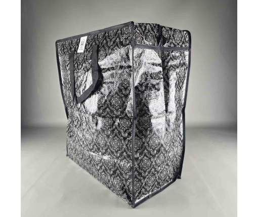 Сумка хозяйственная на змейке , полипропиленовая,  с цветным рисунком  №3 Рисунок-Буквы (44x50x25) (1 шт)