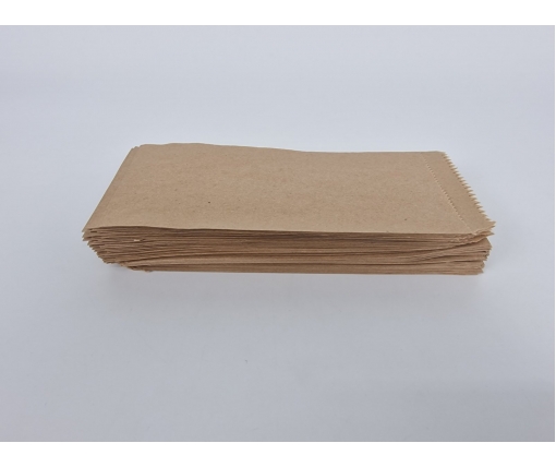  Пакет бумажный "Хот-дог"10х21см коричн. 100 штук (100 шт)