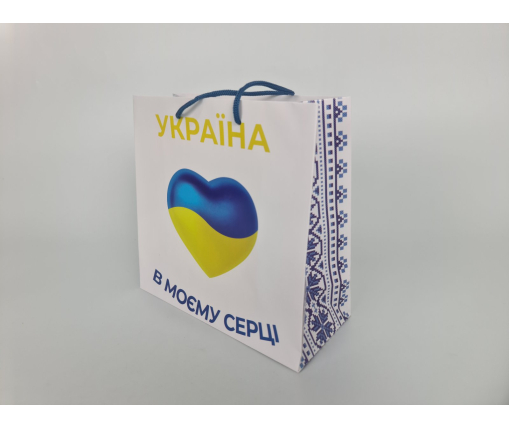 Пакет бумажный подарочный квадратный 23*24*10(артKV-099) (12 шт)
