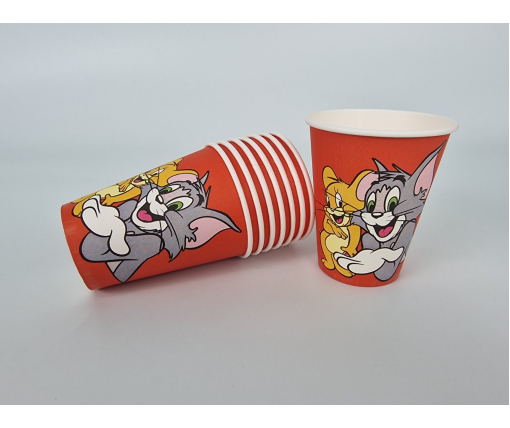 Стаканы для напитков горячих и холодных 400 мл "TOM and JERRY" (50 шт)