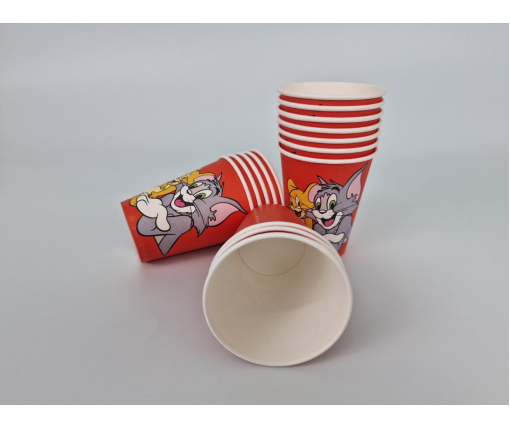 Стаканы для напитков горячих и холодных 400 мл "TOM and JERRY" (50 шт)
