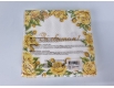 Двухслойная цветочная салфетка (ЗЗхЗЗ, 16шт)  La Fleur Рамка из желтых роз (1303) (1 пачка)