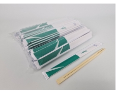 Палочки для суши бамбуковые в бумажной инд. упаковке 230 мм d=4,2 мм 100 шт/уп (30 уп/ящ) БАМБУК (1 пачка)