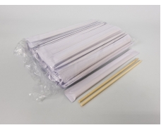 Палочки для суши бамбуковые круглые в бумажной индивидуальной упаковке 225 мм d=5 мм 100 шт/уп (30 уп/ящ) (1 пачка)