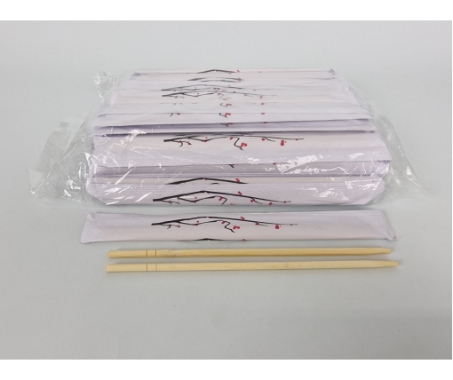 Палочки для суши бамбуковые круглые в бумажной инд. упаковке 200 мм d=5 мм 100 шт/уп (30 уп/ящ) САКУРА (1 пачка)