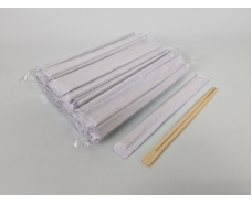 Палочки для суши бамбуковые темные в крафт бумажной инд. упаковке 230 мм d=4,2 мм 100 шт/уп (30 уп/ящ) БЕЛАЯ (1 пачка)