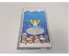 Подарочная упаковка с новогодним рисунком (20*35) №26 Ангел Різдва (100 шт)