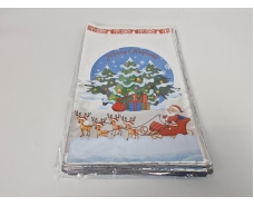 Упаковка новогодняя для конфет и подарков (25*40) №20 Мerry christmas (100 шт)