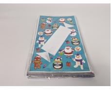 Упаковка новогодняя для конфет и подарков (25*40) №22 "С Новим роком то Різдвом" (100 шт)
