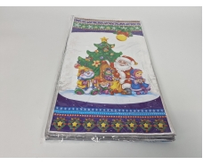 Пакеты фольгированные новогодние для конфет (30*50) №6 Новогодний хоровод (100 шт)