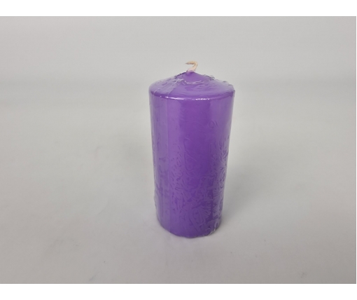 Цветная Цилиндр парафиновая свеча (50/100) ФИОЛЕТОВАЯ (1 шт)