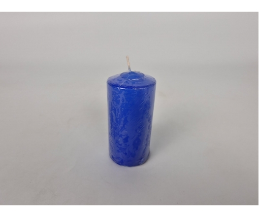Цветная Цилиндр парафиновая свеча (50/100) СИНЯЯ (1 шт)