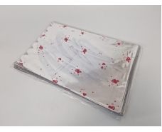Пакет с рисунком для упаковки подарков   (25*40) №103 фольгированный "Сердечки" (100 шт)