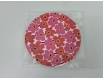 Бумажная тарелка с рисунком  18см"№ 40"Розоый цветок 10шт (1 пачка)