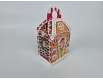 Праздничная упаковка  для новогодних подарков (700грм) Пряничнный домик  №209н (1 шт)