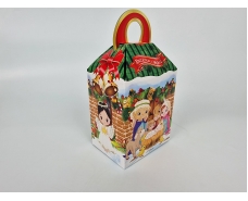 Праздничная упаковка  для новогодних подарков (700грм) Веселих свят №210н (1 шт)