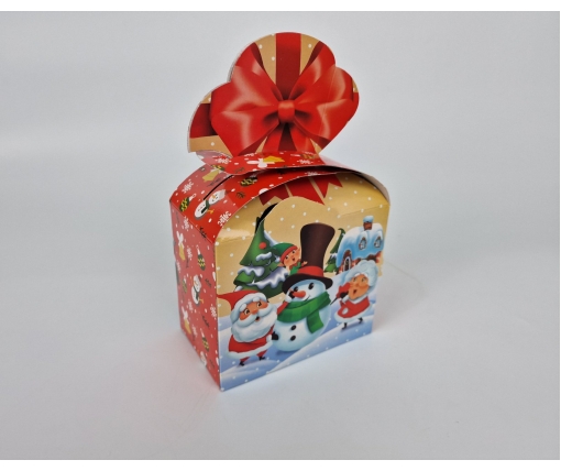 Коробка под конфеты  (500грм) Бант красный №225н (1 шт)