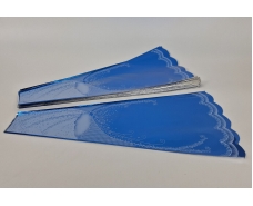 Конусная упаковка под цветы h60/ 8низ/32верх металл синий (100 шт)  узор131 (1) (100 шт)