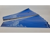 Конусная упаковка под цветы h60/13низ/37верх металл синий (100 шт)  узор133 (1) (100 шт)