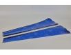Конусная упаковка под цветы h70/ 7низ/20верх металл синий (100 шт)  узор137 (3) (100 шт)