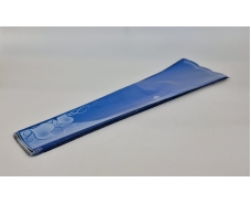 Конусная упаковка под цветы h80/ 9низ/21верх металл синий (100 шт)  узор141 (3) (100 шт)